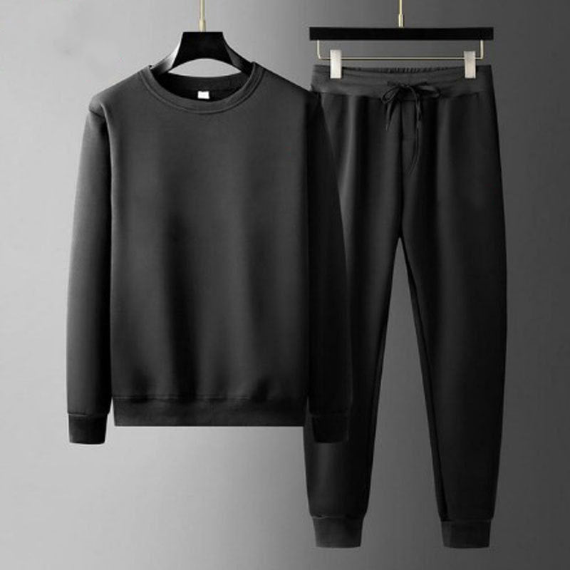 Round Neck Sweatshirt And Sweatpants