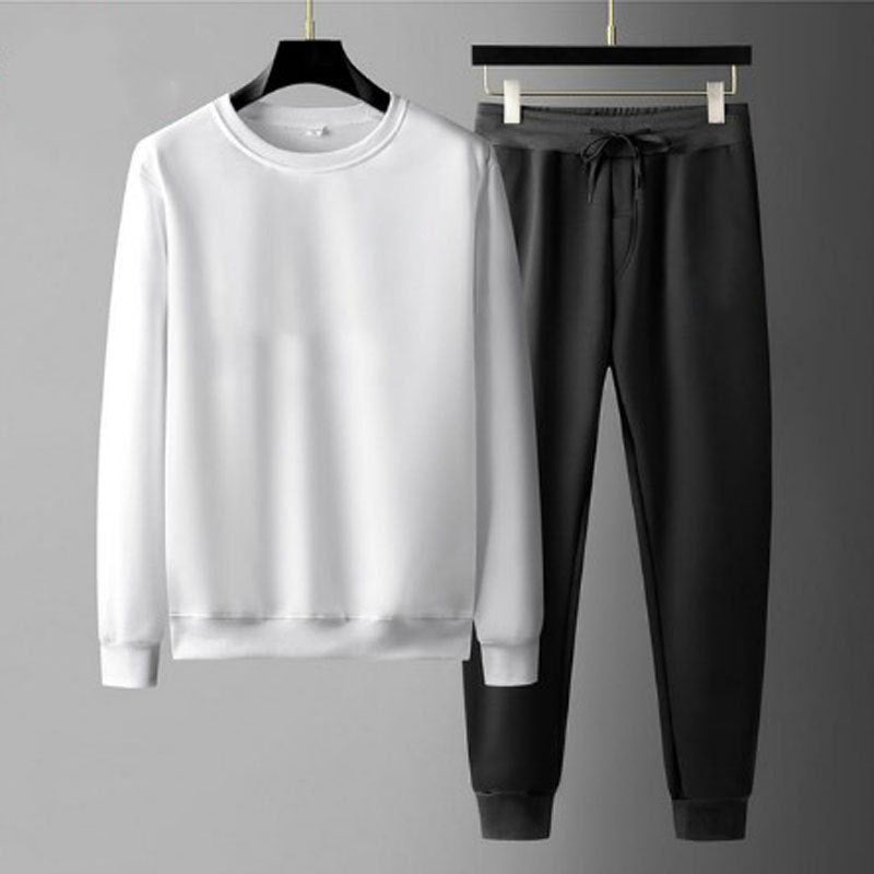 Round Neck Sweatshirt And Sweatpants