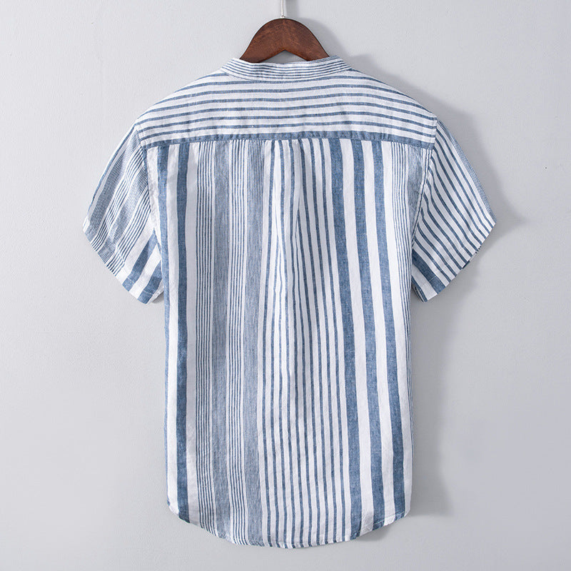 Men's Half Sleeve Striped Shirt