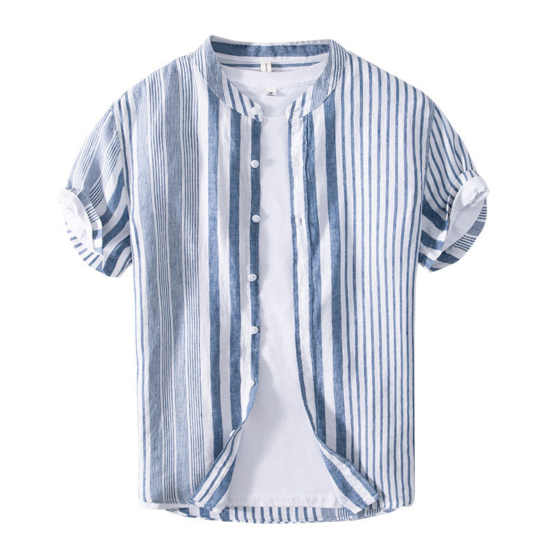 Men's Half Sleeve Striped Shirt