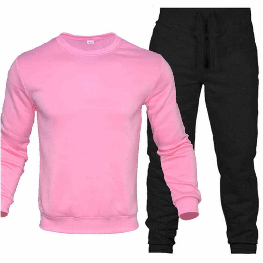 Round Neck Sweatshirt And Sweatpants