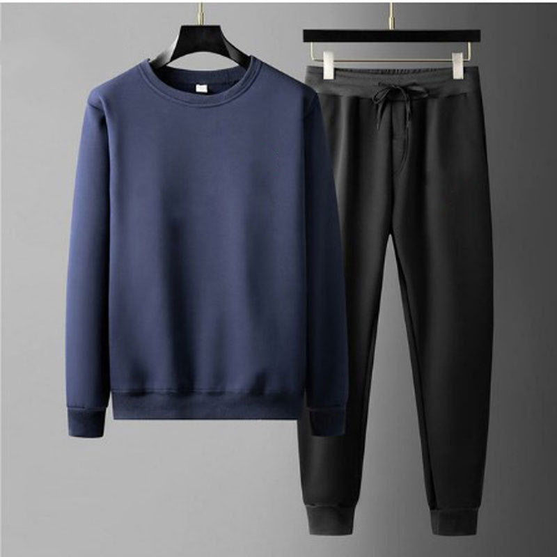 Round Neck Sweatshirt And Sweatpants