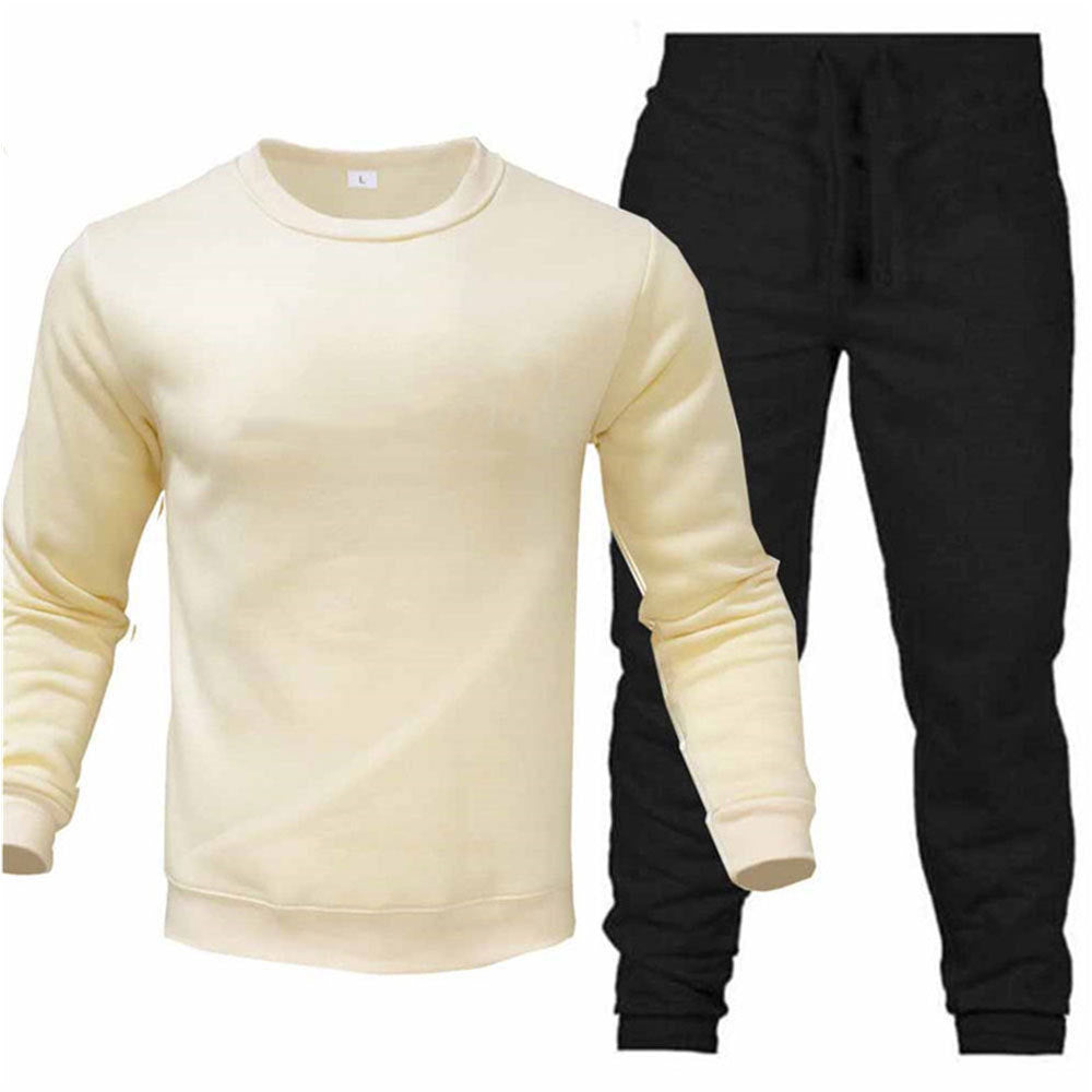 Round Neck Sweatshirt And Sweatpants