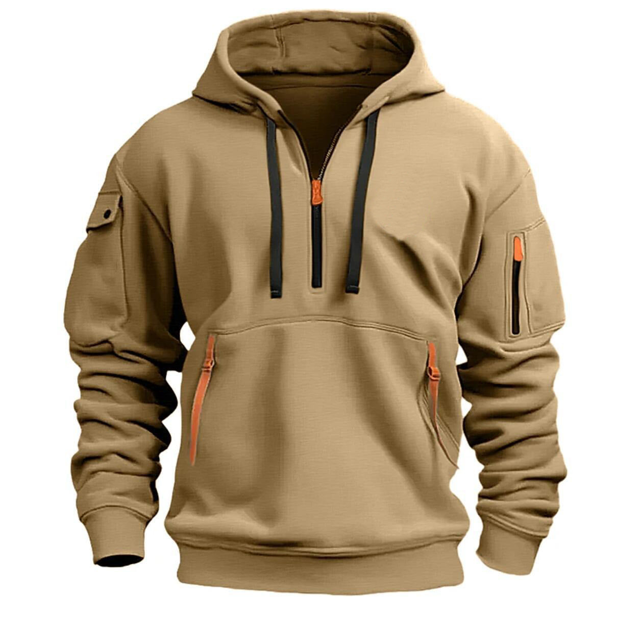 Men's Dropped Shoulder Hooded Sweatshirt