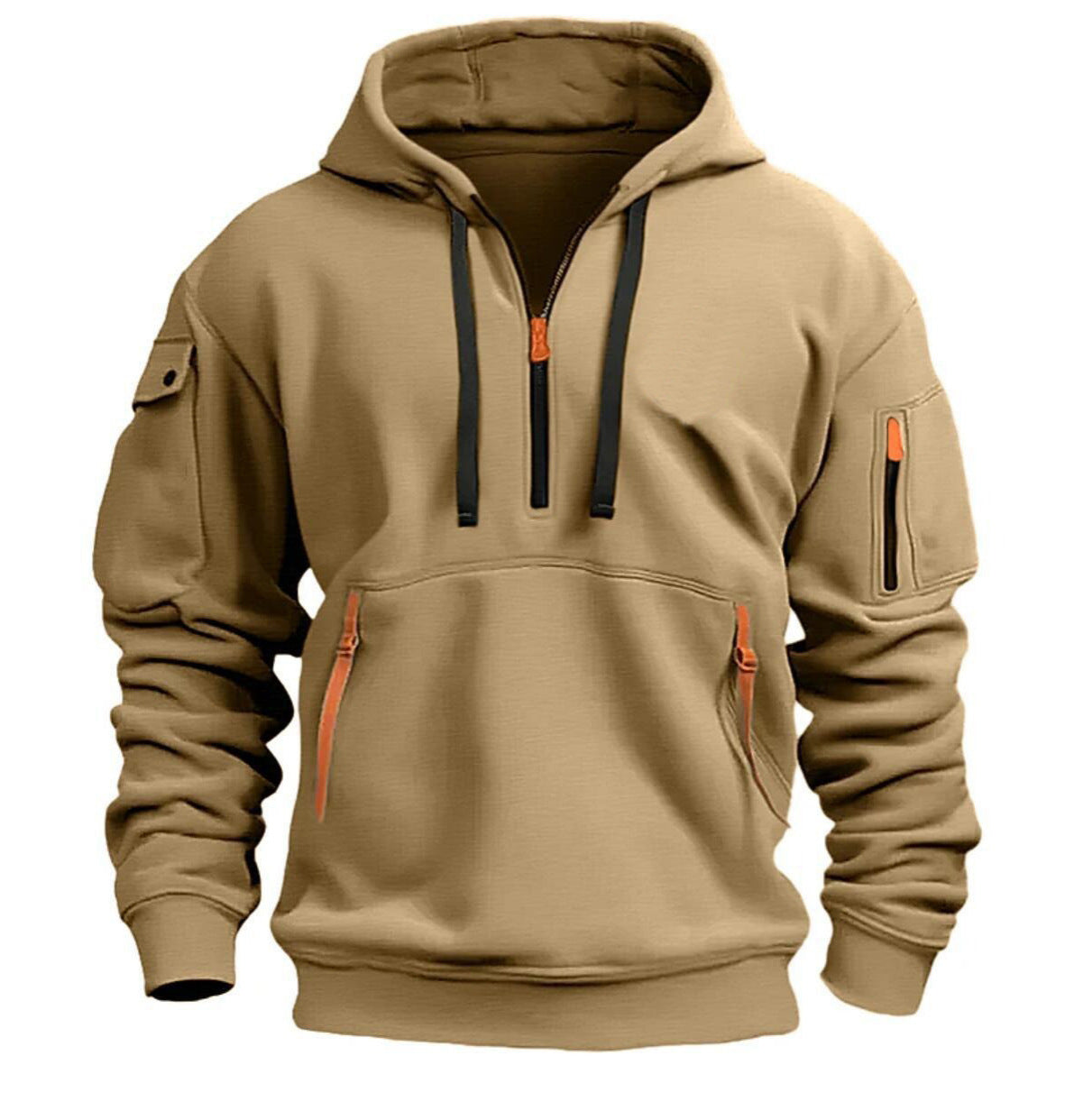 Men's Dropped Shoulder Hooded Sweatshirt