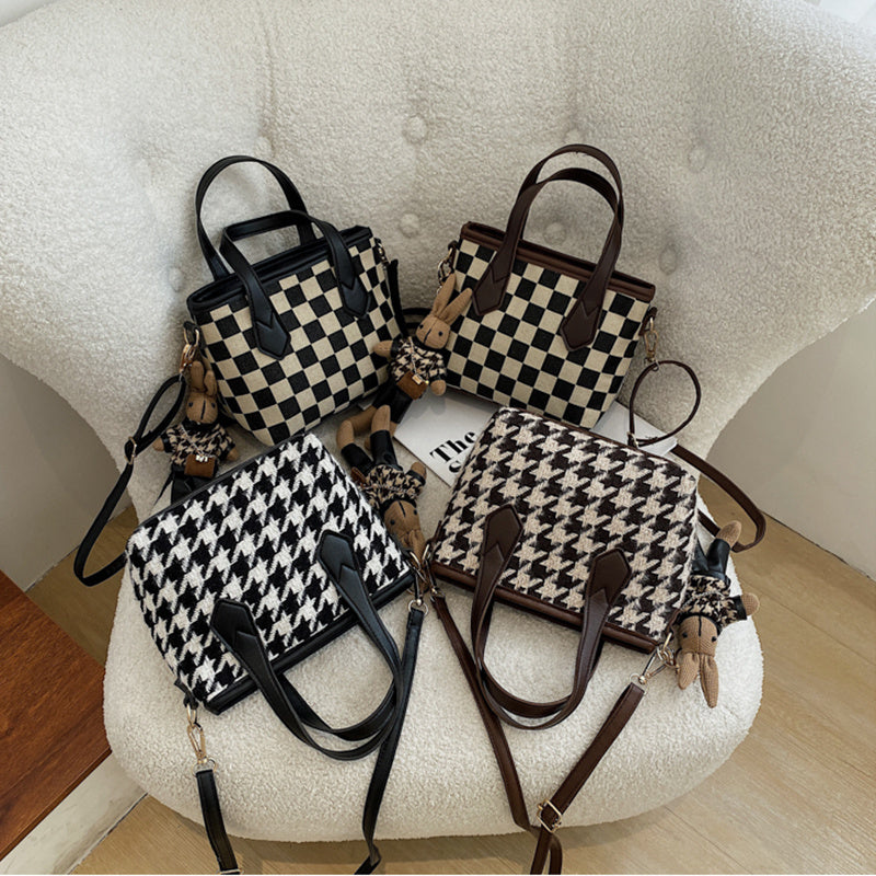 Houndstooth Shoulder Bags