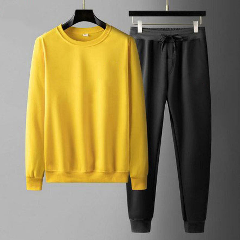 Round Neck Sweatshirt And Sweatpants