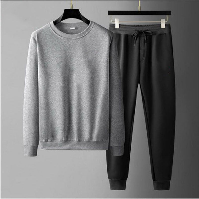 Round Neck Sweatshirt And Sweatpants