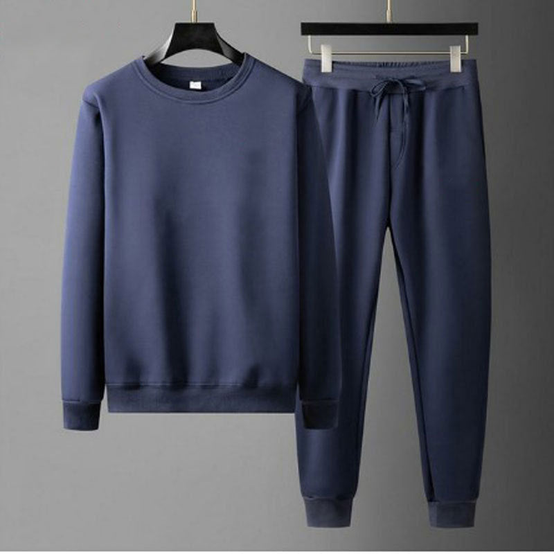 Round Neck Sweatshirt And Sweatpants